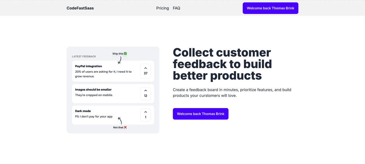 Feature Voting App